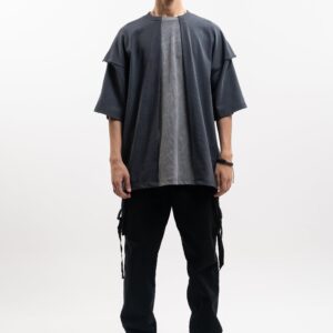 Notched Shoulder Tee | BLK Vogue