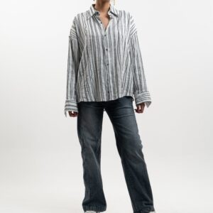 Chain Stitch Button-down | BLK Vogue